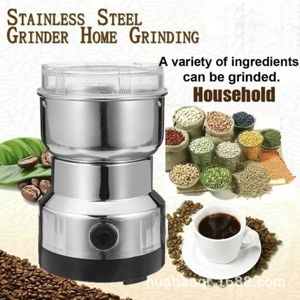 Stainless steel grinder electric coffee bean grinder household grinder - Passion Present 